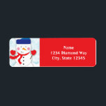 Winter Snowman Christmas Holiday Address Labels<br><div class="desc">Winter Snowman Christmas Holiday Address Labels</div>