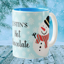 Winter Snowman Custom Hot Chocolate