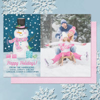 Winter Snowman Holiday Card