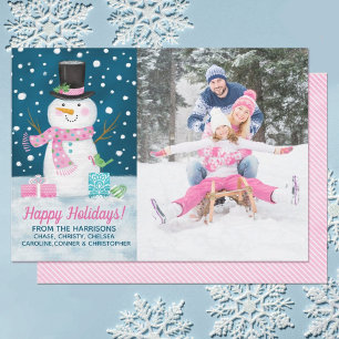 Winter Snowman Holiday Card