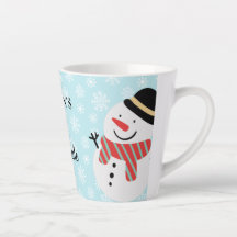 Winter Snowman Kids Hot Chocolate Latte Mug