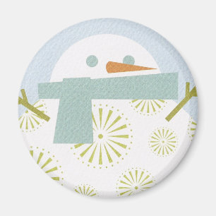 Winter Snowman Magnet
