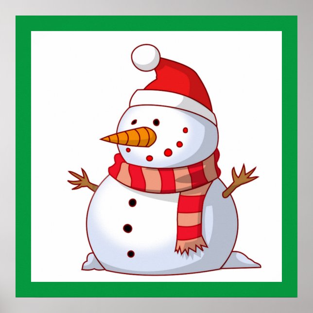 WINTER SNOWMAN POSTER (Front)