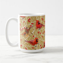 Winter Snowy Cardinals Mug