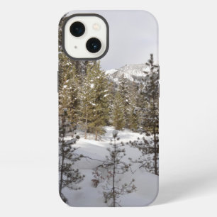 Winter Snowy Mountain Scene in Montana iPhone 13 Case