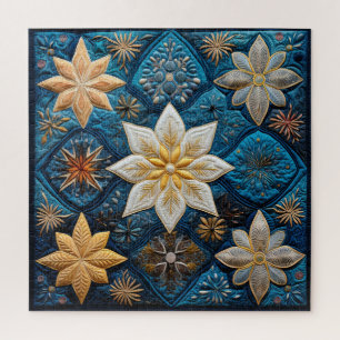 Winter Snowy Quilt Puzzle