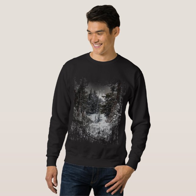 Winter Snowy Trees | Snowy Forest  Sweatshirt (Front Full)