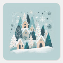 Winter Snowy Village