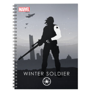 Winter Soldier Heroic Silhouette Notebook