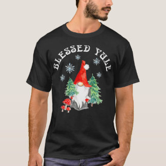 Winter Solstice Blessed Yule Pagan Holiday Gnome M T-Shirt