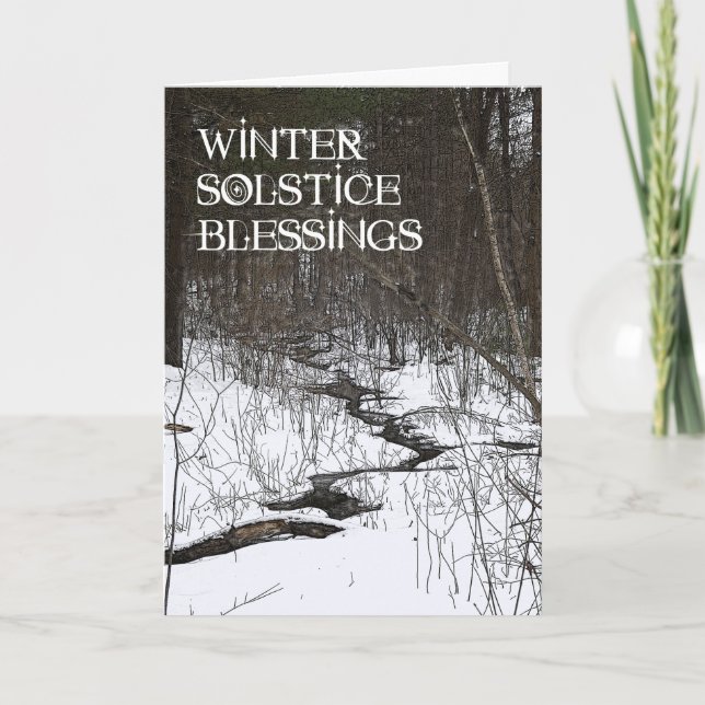 Winter Solstice Blessings Card (Front)