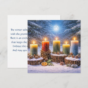 Winter Solstice Card with Spirtual Poem
