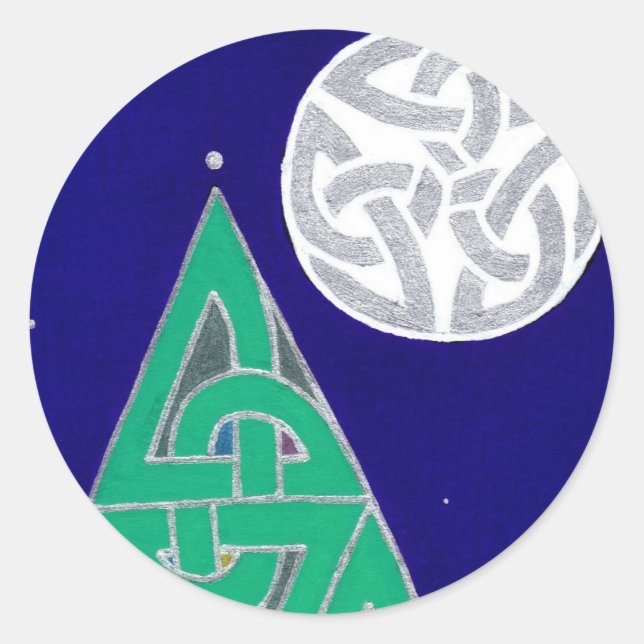 Winter Solstice (detail version 2) stickers (Front)