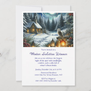  Winter Solstice Dinner Invitation