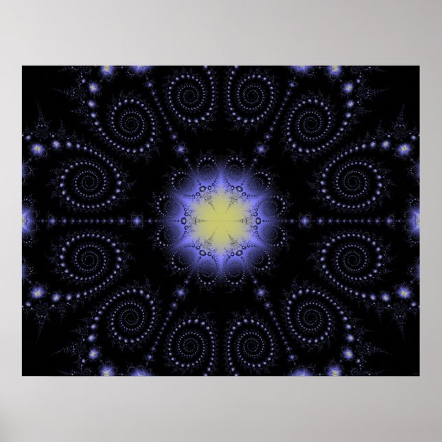 Winter Solstice Fractal Poster (Front)
