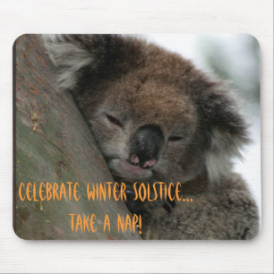 Winter Solstice Koala Mouse Pad