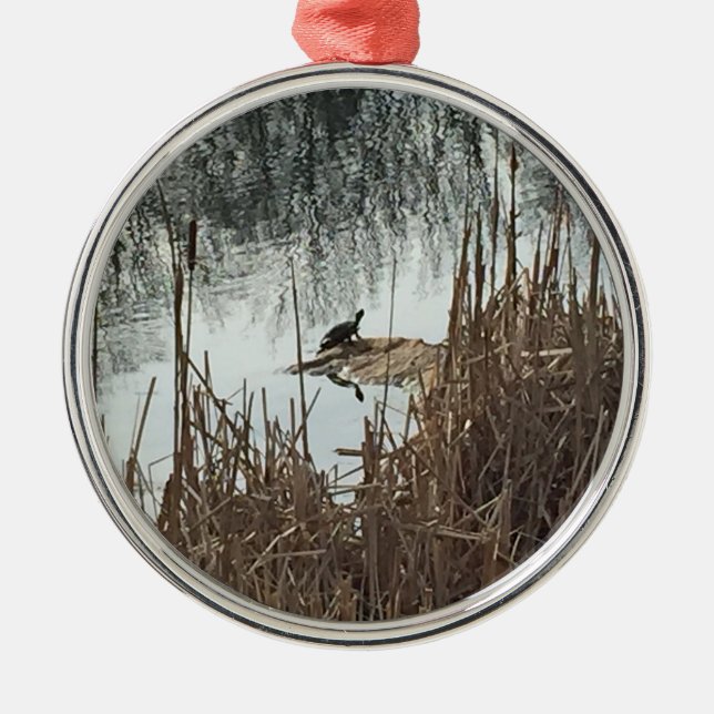 Winter Solstice Metal Ornament (Front)