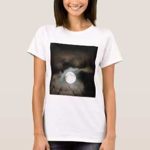 Winter Solstice Moon Celestial Art T-Shirt
