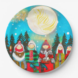 Winter Solstice Paper Plate