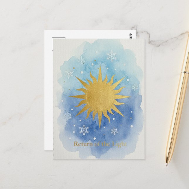 Winter Solstice Postcard (Front/Back In Situ)