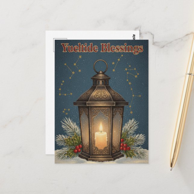 Winter Solstice Postcard (Front/Back In Situ)