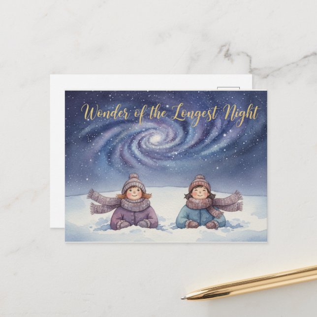 Winter Solstice Postcard (Front/Back In Situ)