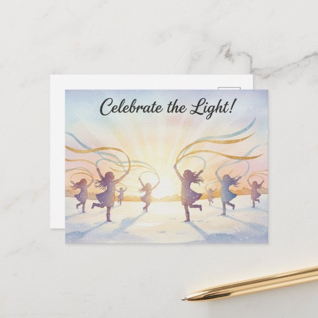 Winter Solstice Postcard (Front/Back In Situ)