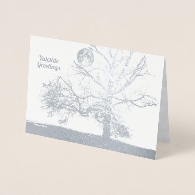 Winter Solstice:  Prospect Park, NY--holiday Foil Card (Front)