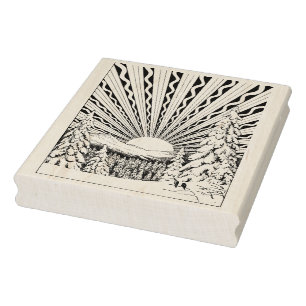 Winter Solstice Rubber Stamp
