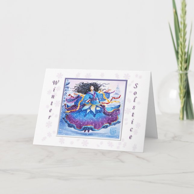 Winter Solstice Snowfall Card (Front)