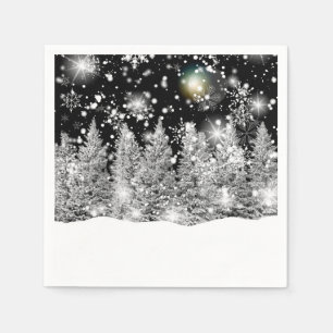 Winter Solstice Snowfall  Napkin