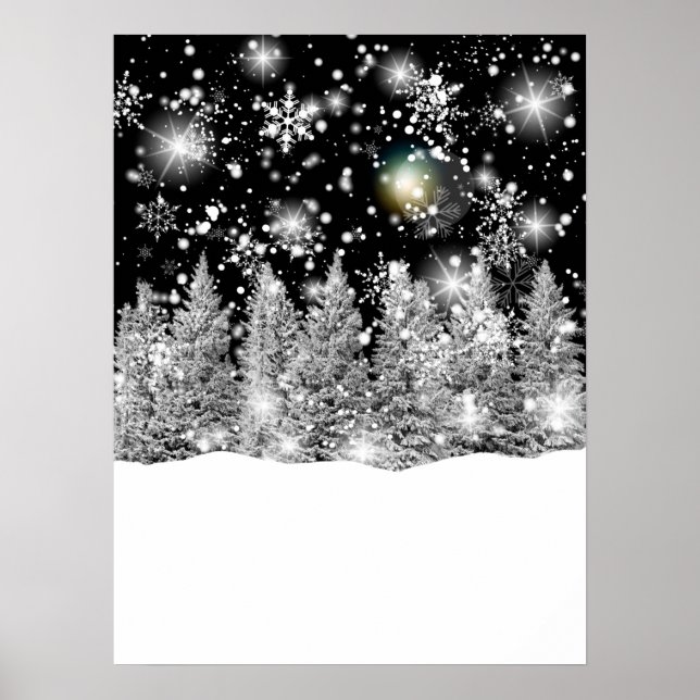 Winter Solstice Snowfall Poster (Front)