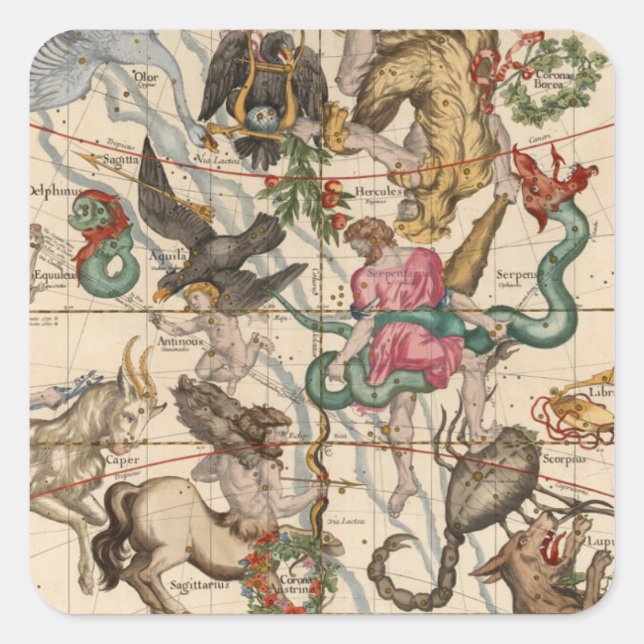 Winter Solstice Square Sticker (Front)