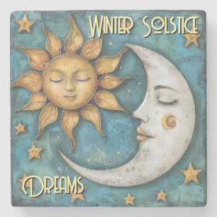Winter Solstice  Stone Coaster