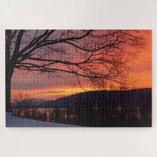 Winter Solstice Sunset Jigsaw Puzzle (Horizontal)