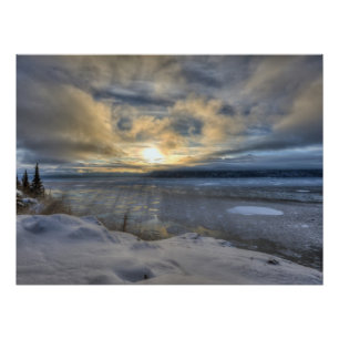 Winter Solstice Turnagain Arm Poster