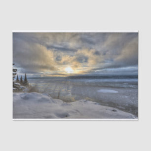 Winter Solstice Turnagain Arm Tissue Paper