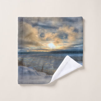 Winter Solstice Turnagain Arm Wash Cloth