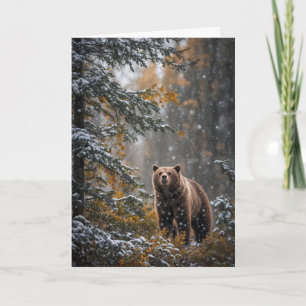 Winter Solstice Yule Greetings Wilderness Forest Card