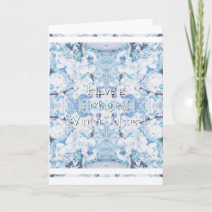 Winter Solstice Yule Snow Christmas Holiday Card