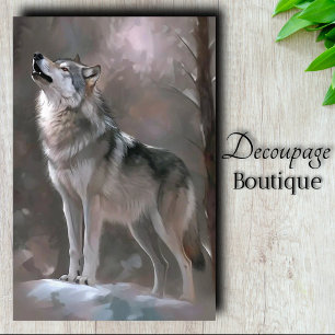 Winter Song Decoupage Tissue Paper