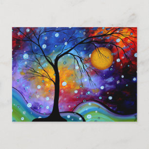 Winter Sparkle Circle of Life MADART Painting Postcard
