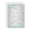 Winter Sparkle Snowflake Blue Sweet 16 Invite
