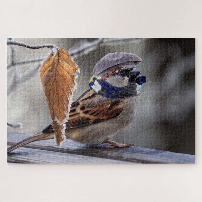 winter sparrow puzzle (Horizontal)