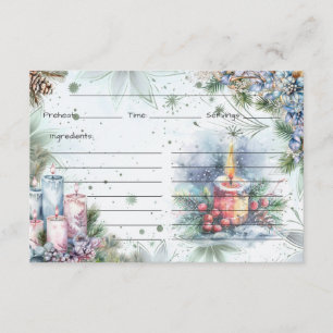 Winter Spice Recipe Card