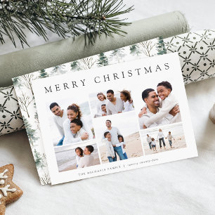 Winter Splendour Holiday Photo Collage Card
