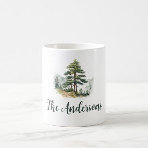 Winter Splendour Pine Tree Christmas Holiday Coffee Mug