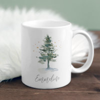 Winter Splendour Pine Tree Personalised Christmas