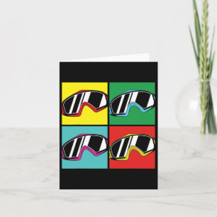 Winter Sport Snowboarding Goggles Pop Art Snowboar Card