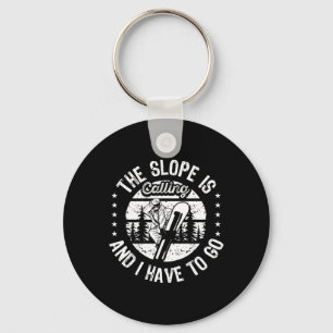 Winter Sport Snowboarding The Snowboard Slope Is C Key Ring